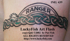 Army Ranger Tattoo with Celtic Band Design – LuckyFish Art